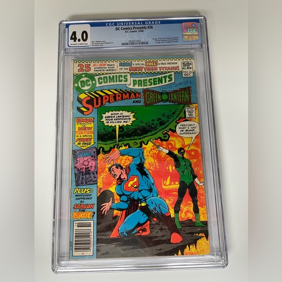 1980 DC Comics Presents #26 CGC rated 4.0 NEWSTAND - Picture 1 of 6